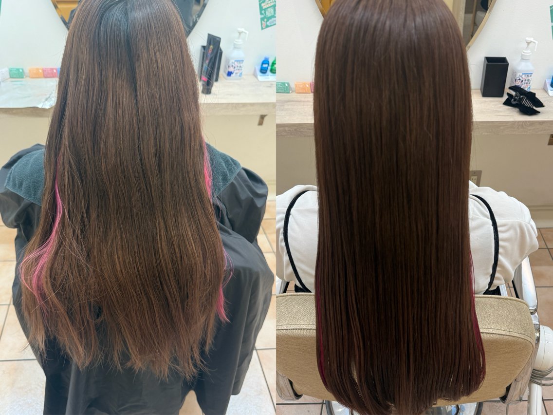 ロング カラー ハヤサカ メイのヘアスタイル