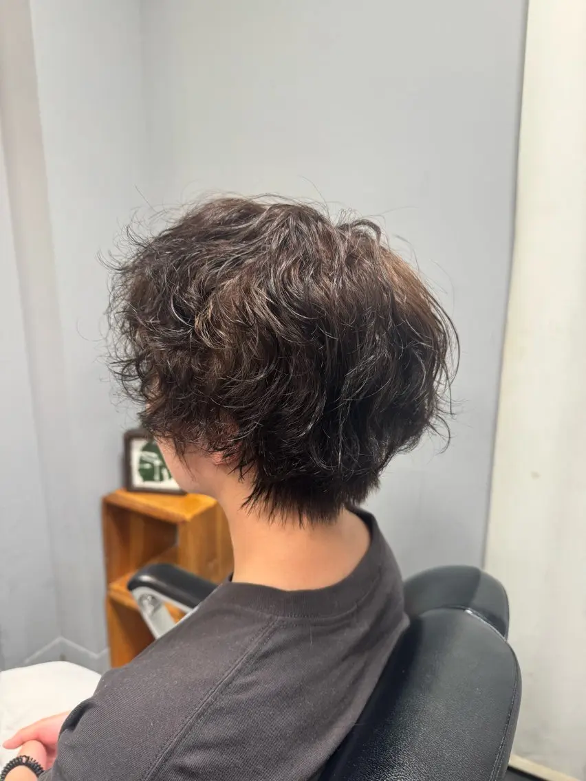 ショート カット パーマ 豊田 愛斗のヘアスタイル