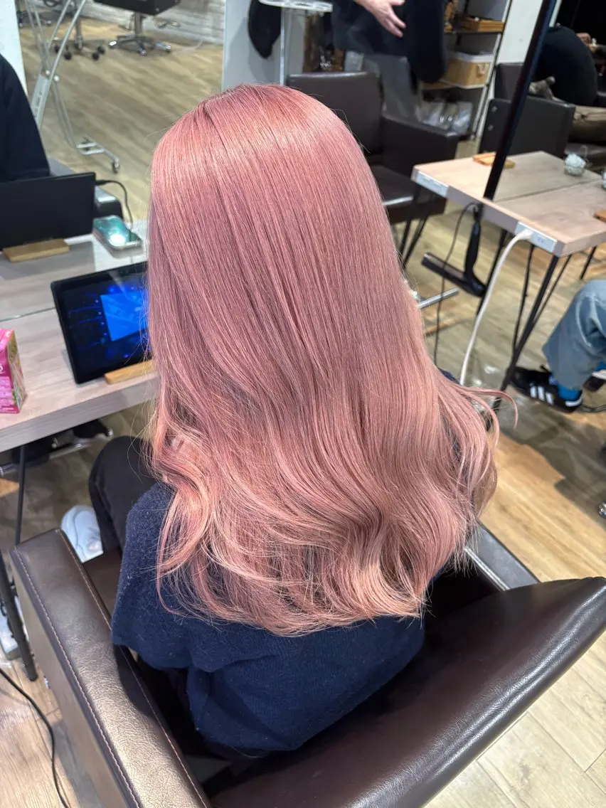 ロング カット ヘアカラー トリートメント 前田 菜奈子のヘアスタイル