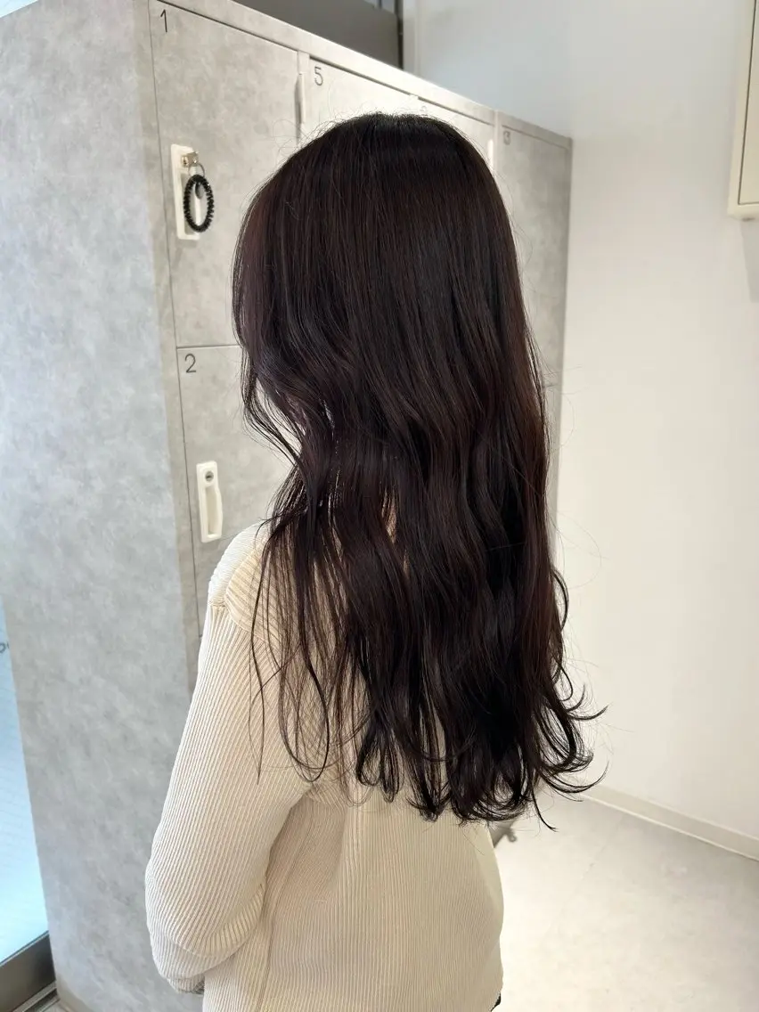 ロング カット ヘアカラー トリートメント Nana/透けカラー ×似合わせカットのヘアスタイル