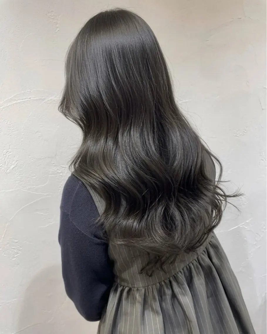 ロング パーマ レイヤーカット カット パーマ トリートメント 拓麿✂︎/韓国ヘア× コテ巻きパーマのヘアスタイル