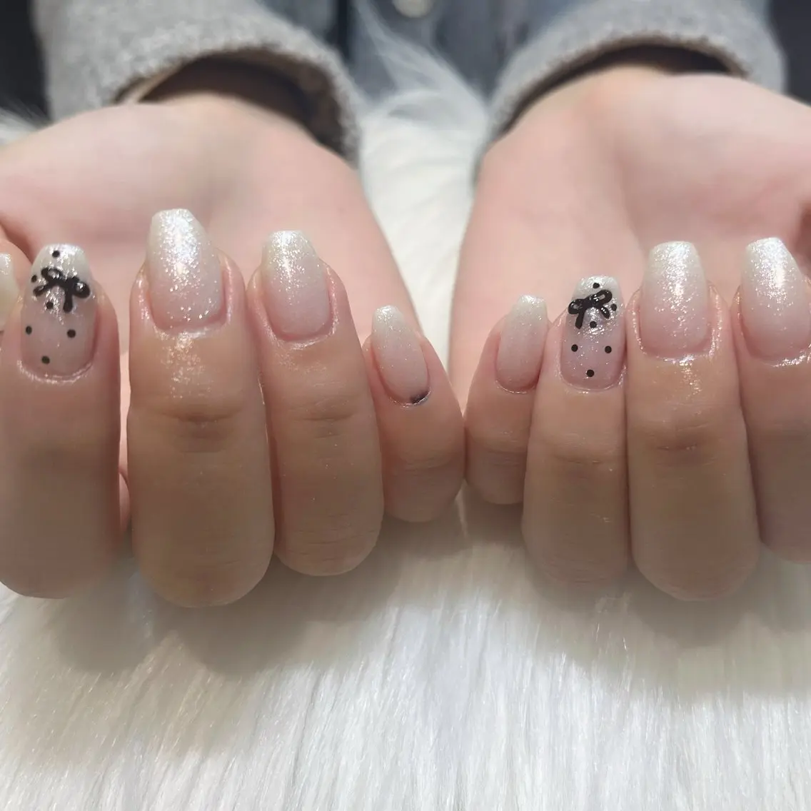 ネイル アートネイル ガーリー 韓国ネイル 持ち込み ワンホンネイル KOKONA 🎀のネイルデザイン