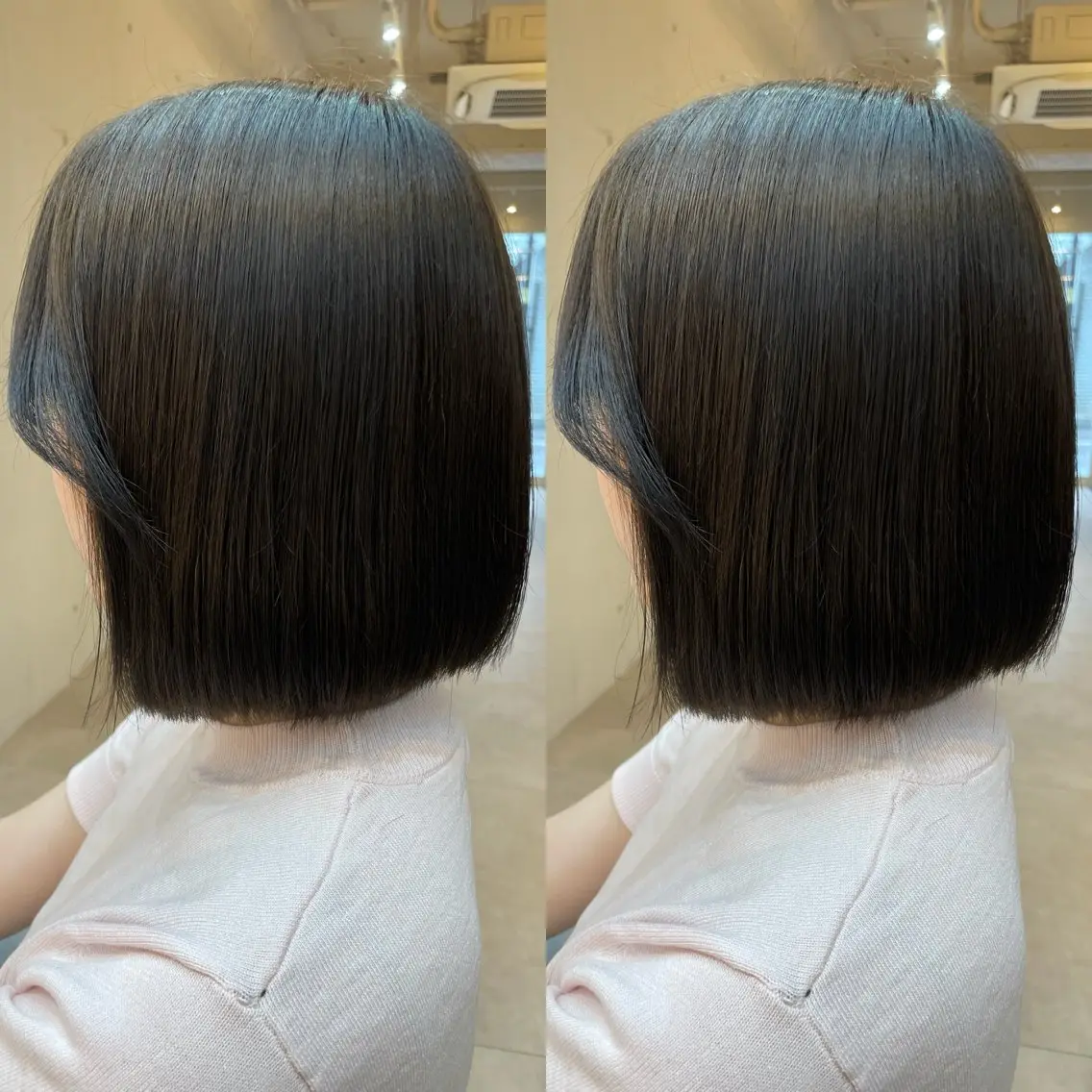 ショート カラー ブラウンカラー グレージュ ボブ カット ヘアカラー トリートメント ヘアセット ブリーチ無しダブル カラー🦕まどかのヘアスタイル