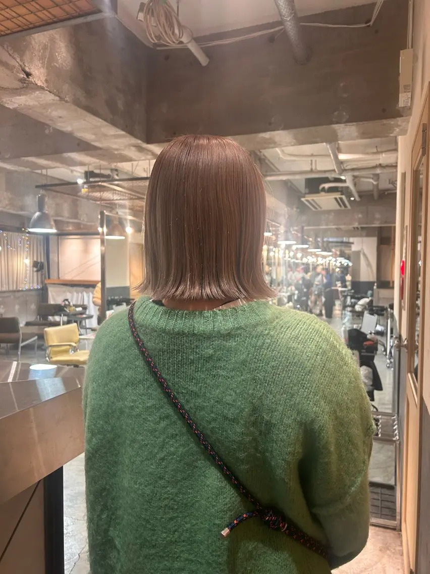ミディアム カラー ベージュカラー ヘアカラー keen 立川のヘアスタイル