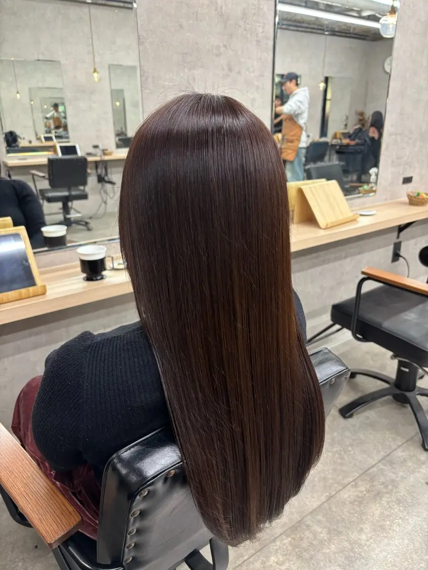 カラー ブラウンカラー ココアブラウン 石原 望来のヘアスタイル