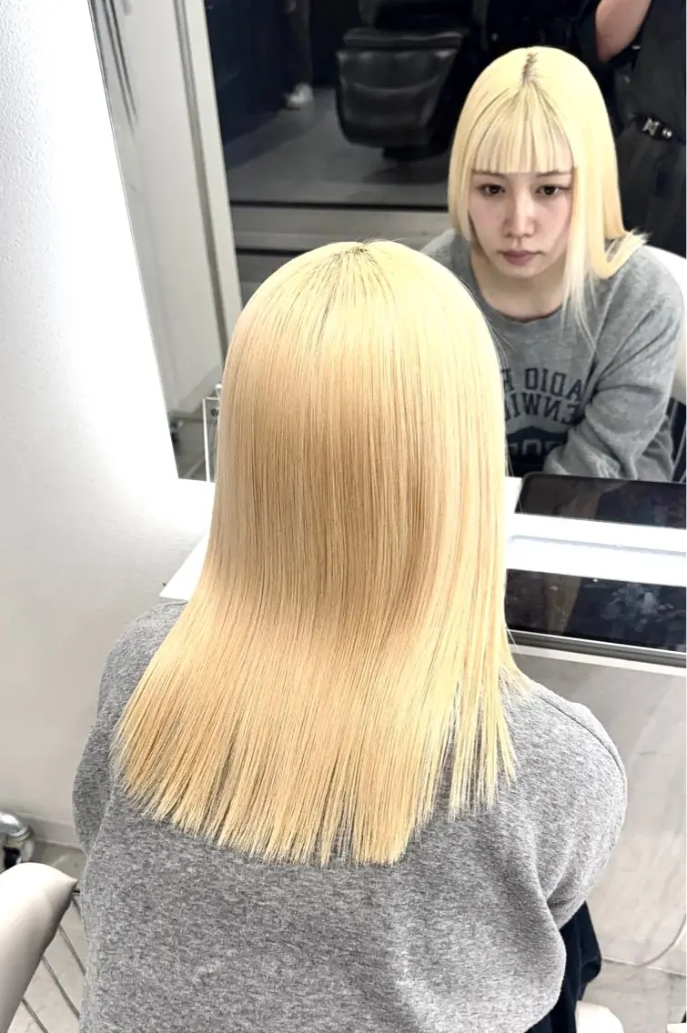 セミロング カラー みな .share天王寺のヘアスタイル