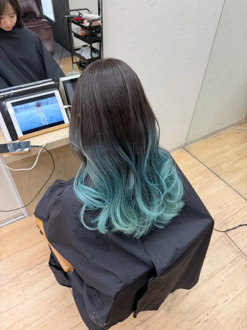 ロング カラー ヘアカラー トリートメント 橋本翔 ハイトーン/レイヤーのヘアスタイル