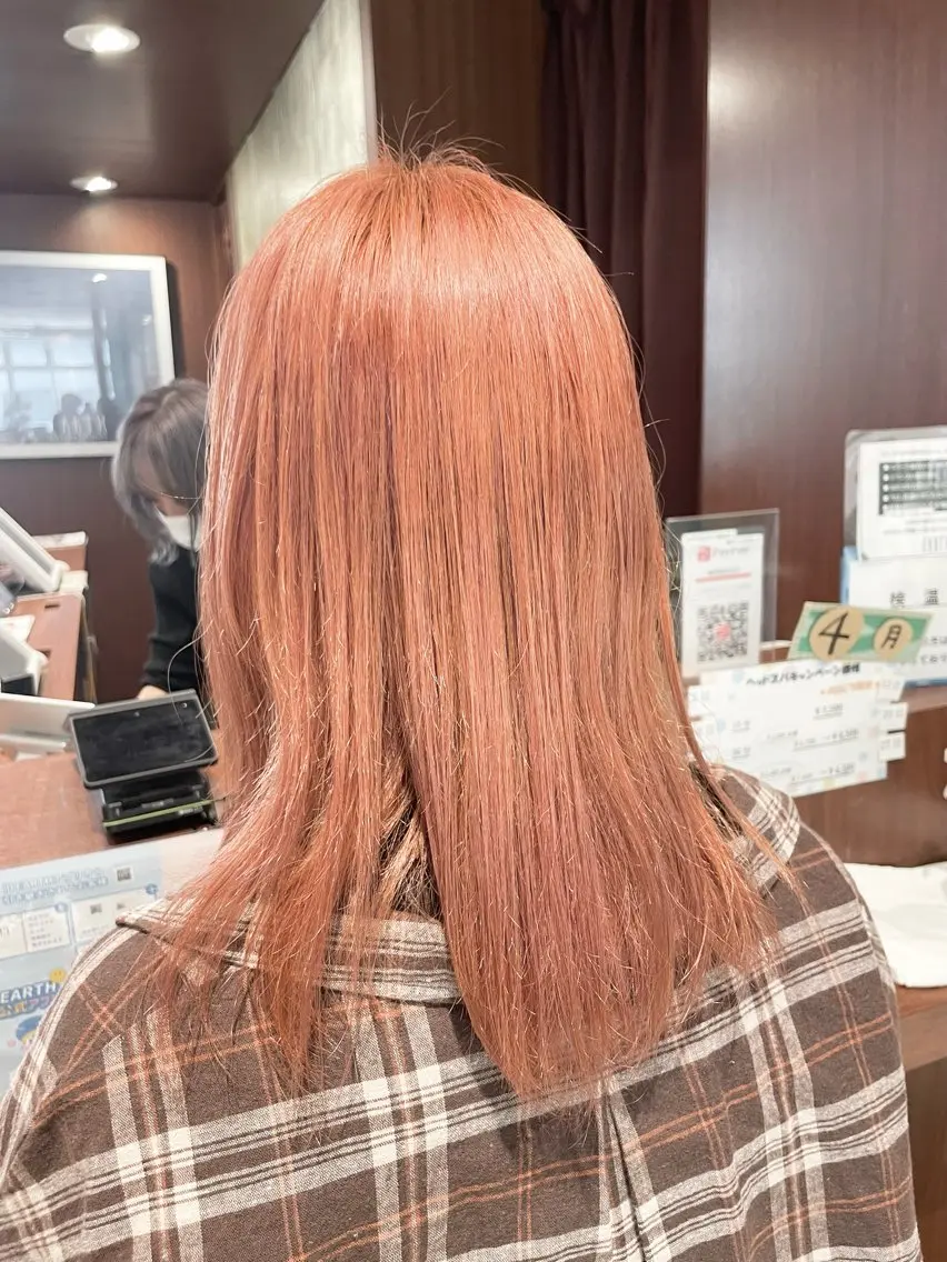 カラー ピンクカラー AMITYメンズ特化 ASUMIのヘアスタイル