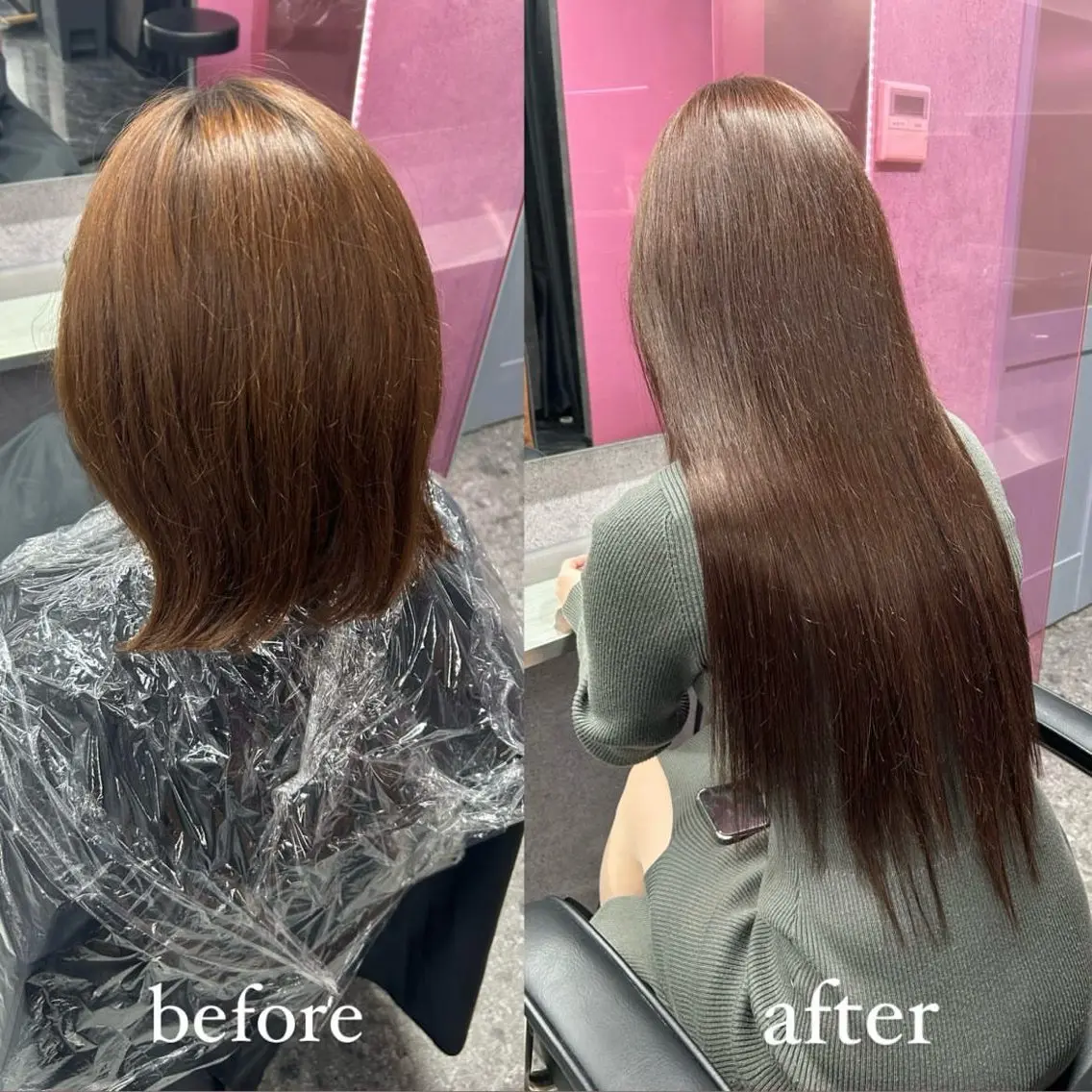 ロング カラー エクステ nanaka 🤍韓国ワンホンヘアのヘアスタイル