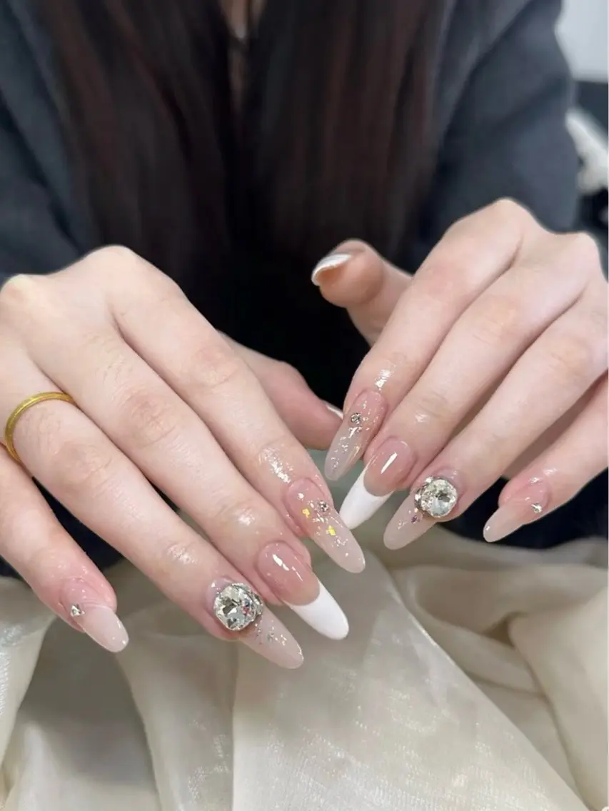 ネイル アートネイル オーロラネイル ジェルネイル ガーリー キラキラネイル July Salonのネイルデザイン