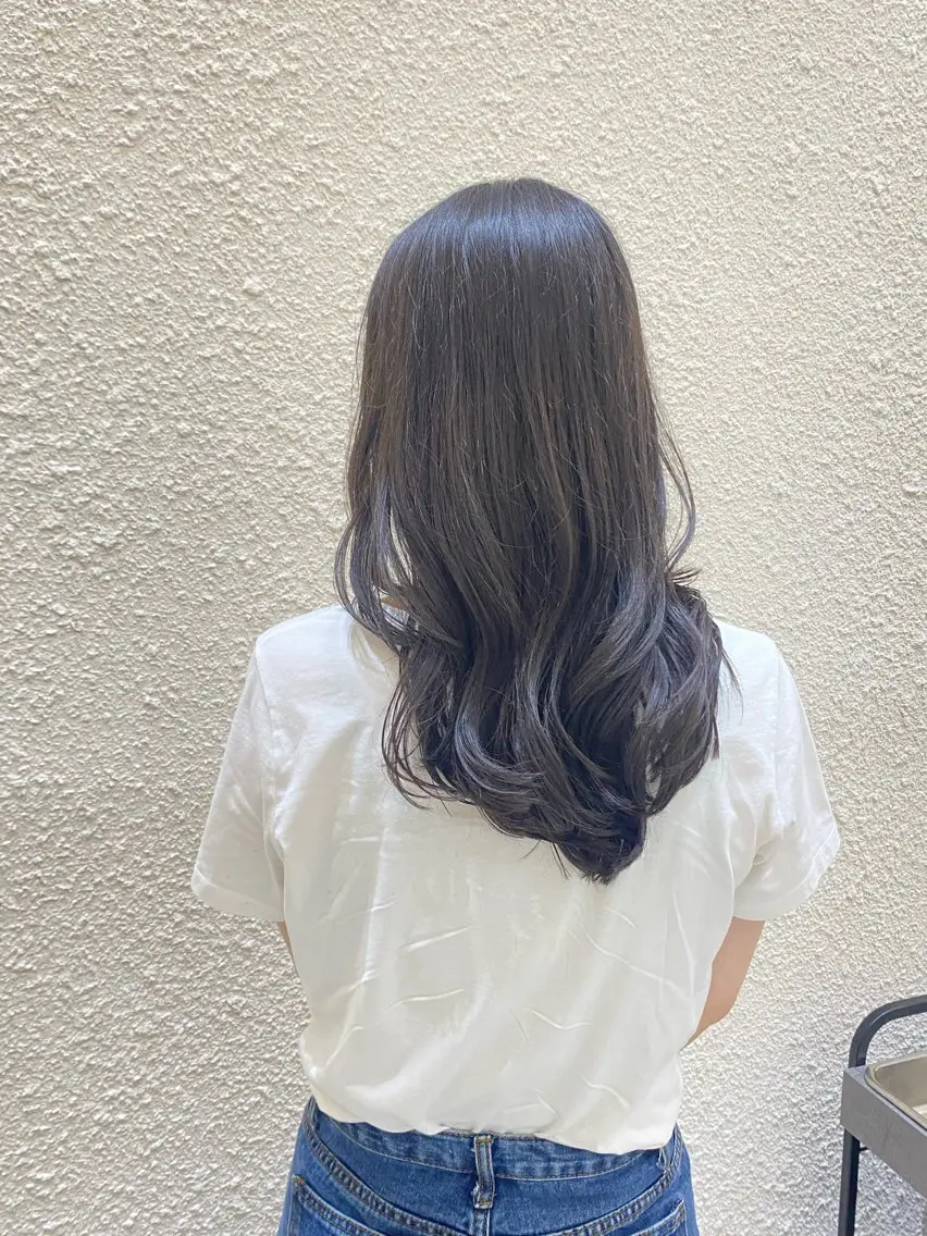ロング レイヤーカット カット que/清水 未蘭のヘアスタイル
