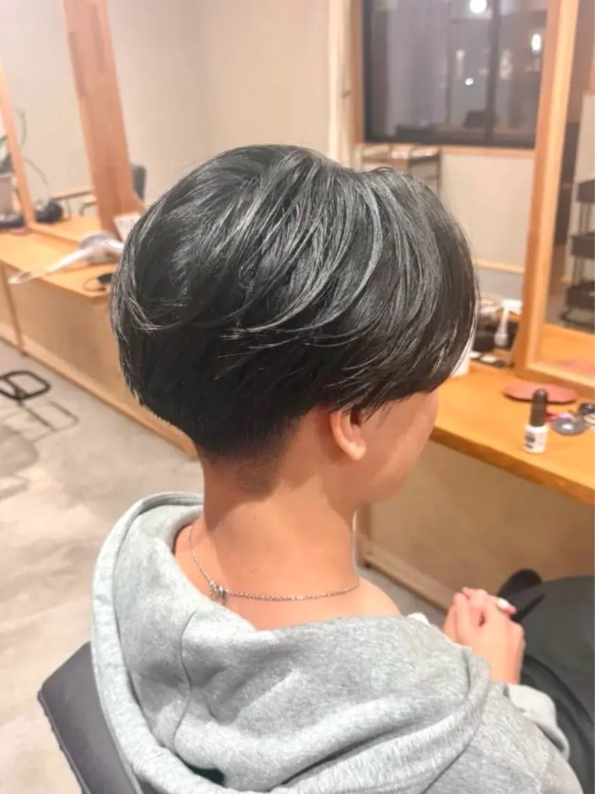 ショート パーマ メンズ メンズパーマ カット パーマ トリートメント MIKU / BASE hairのヘアスタイル