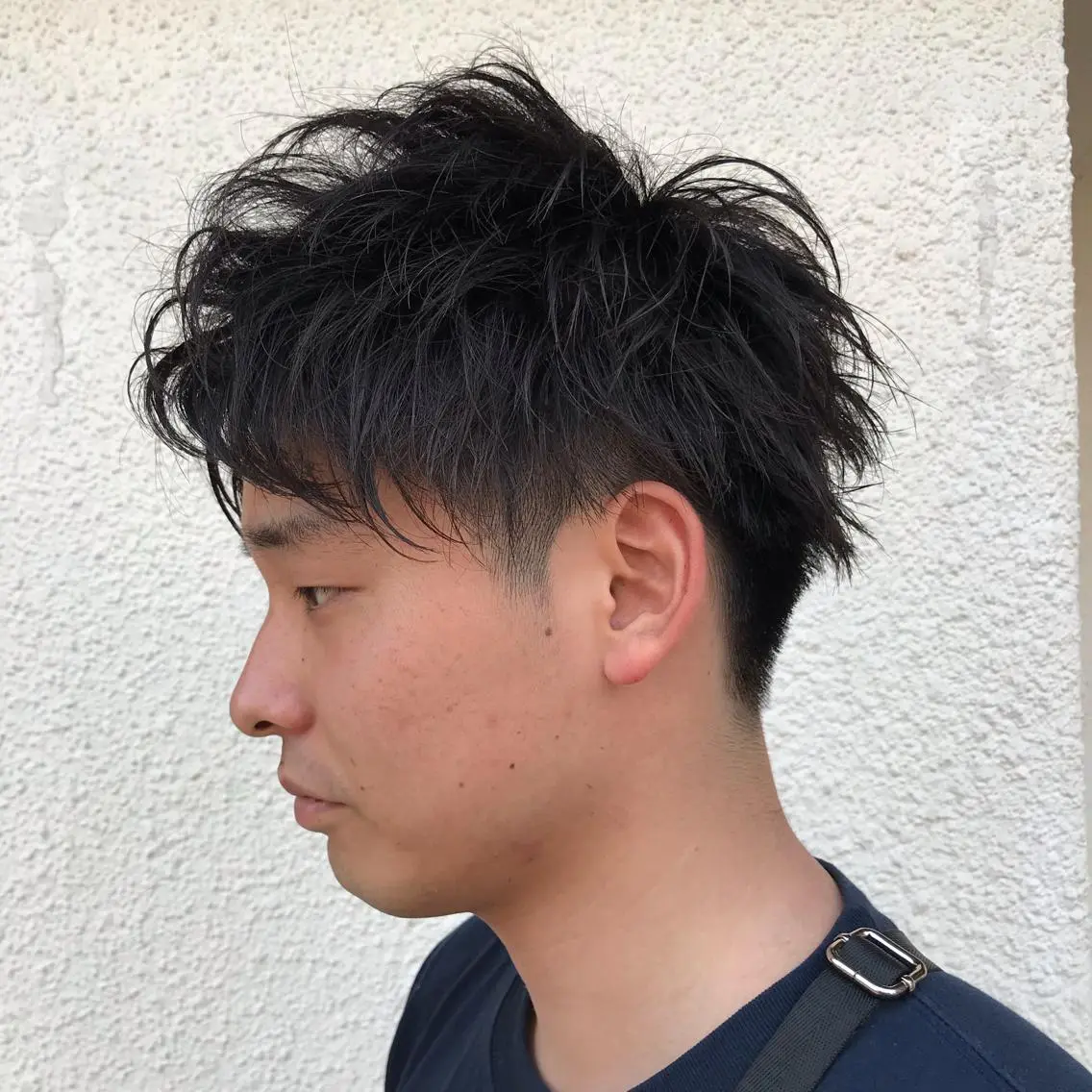 ショート カラー パーマ メンズ ニュアンスパーマ/ レイヤー/茶屋町のヘアスタイル