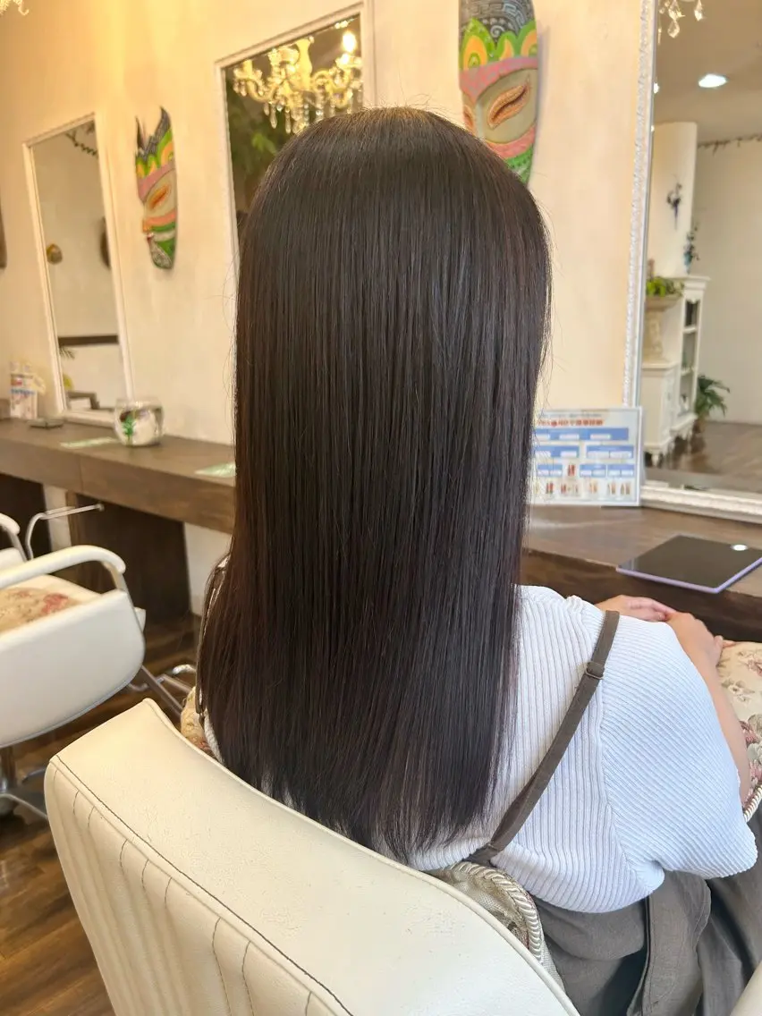セミロング 大川 真矢のヘアスタイル