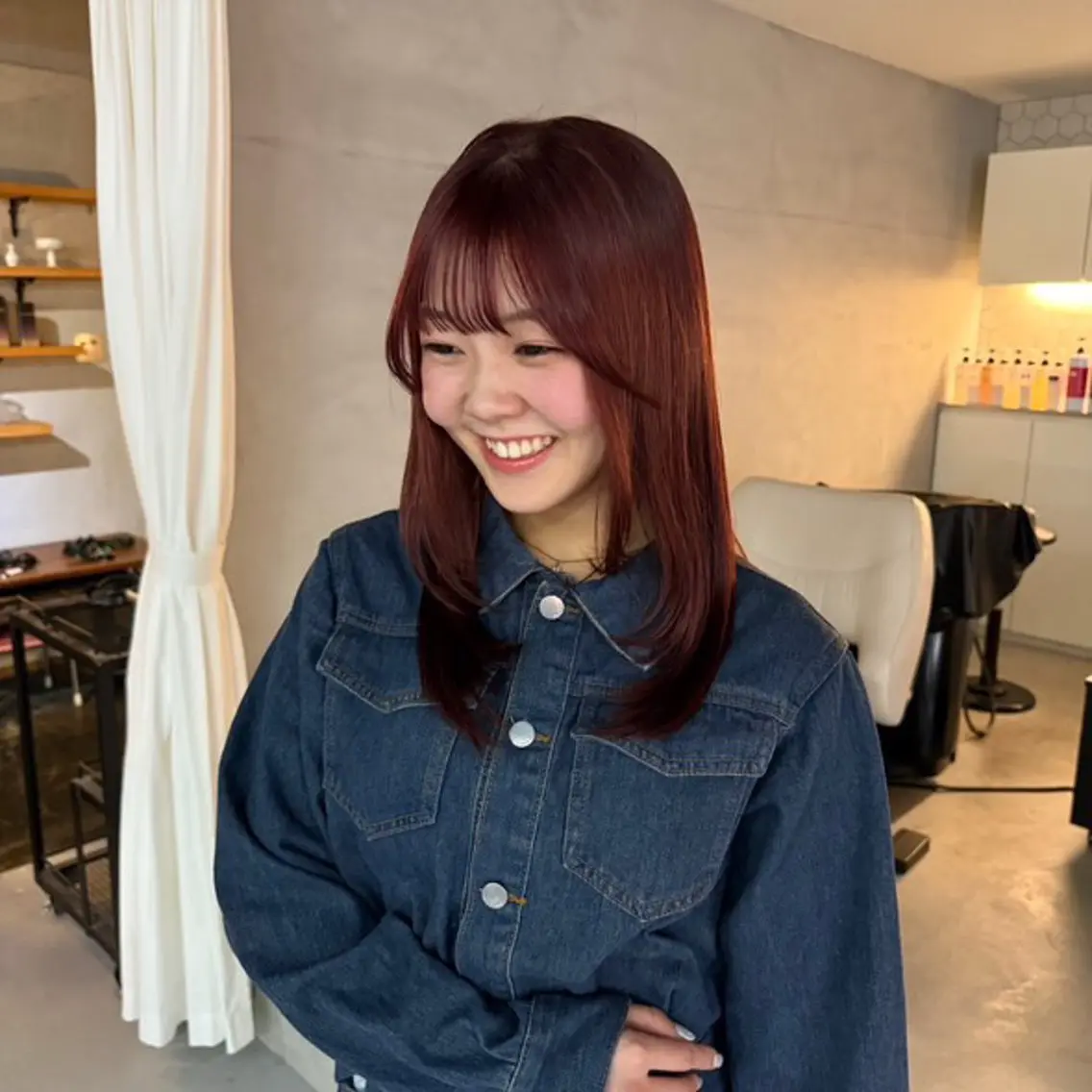 セミロング カラー ヘアカラー トリートメント rimi ／透明感カラーのヘアスタイル