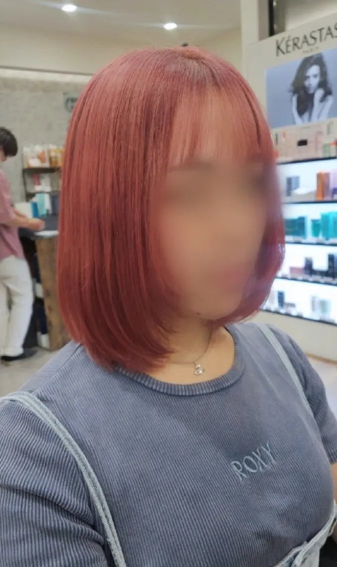 ミディアム カラー ヘアカラー 関口 友菜のヘアスタイル