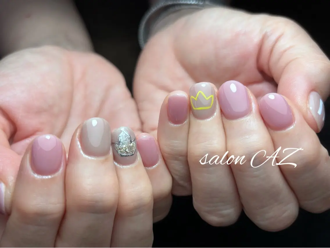 ネイル アートネイル フレンチネイル マグネットネイル ニュアンスネイル オフィスネイル ハンドネイル salon AZのネイルデザイン