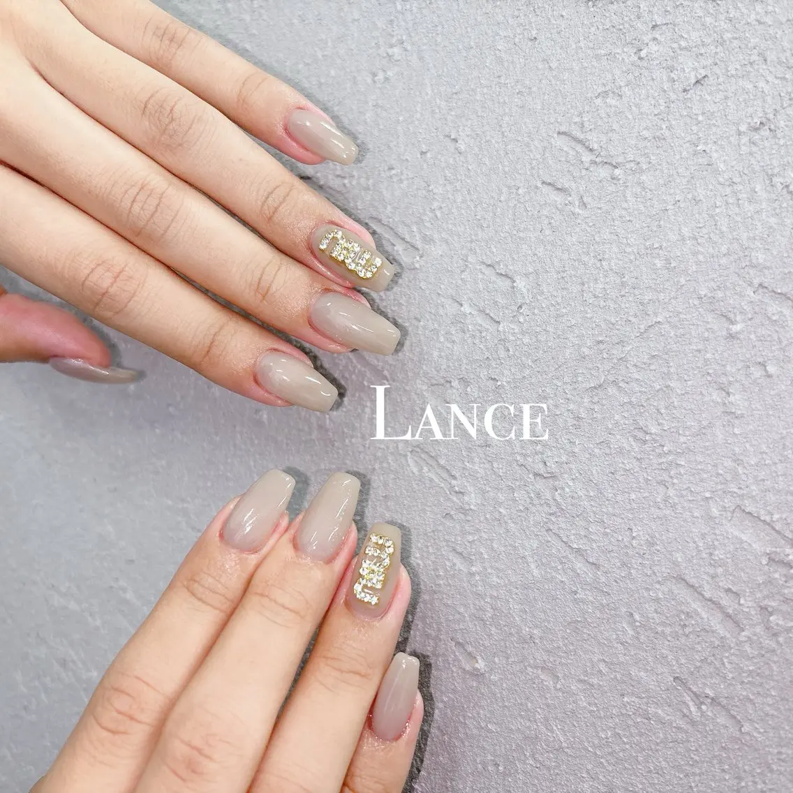 ネイル オーロラネイル フットネイル 氷ネイル・うるうるネイル キラキラネイル 韓国ネイル ハンドネイル Lance nailのネイルデザイン