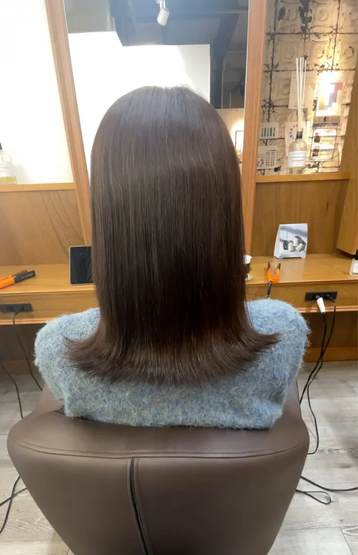 ミディアム カラー れい|髪質改善| カラー|高槻|大阪のヘアスタイル