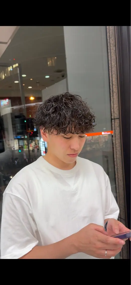 パーマ メンズ メンズパーマ 波巻きパーマ カット パーマ 小芝涼介/レイヤー /メンズパーマ✂️のヘアスタイル