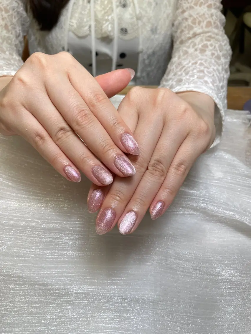 ネイル ハンドネイル ユリ🎀長さだし/ パラジェル/持ち込みのネイルデザイン