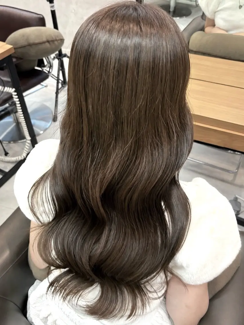 ロング カラー 似合わせカット ヘアカラー 上品♡ブラウン💎 アレンジ🩰Rimiのヘアスタイル
