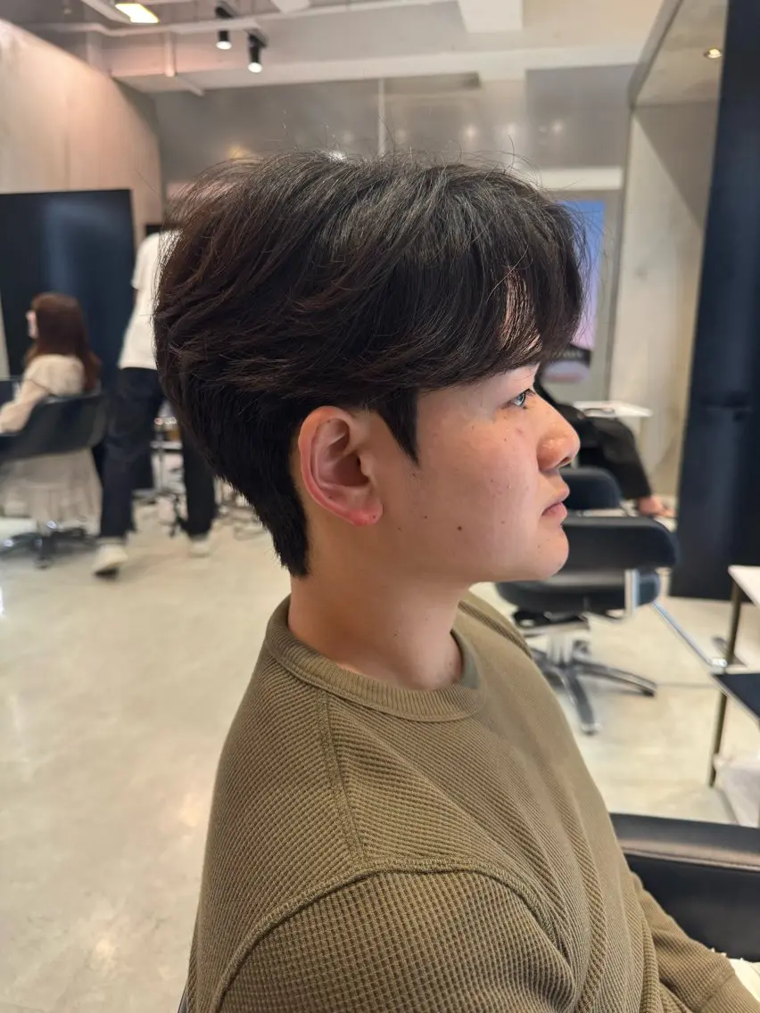 パーマ メンズ カット パーマ 韓国式ダウンパーマ 🇰🇷櫻井健のヘアスタイル