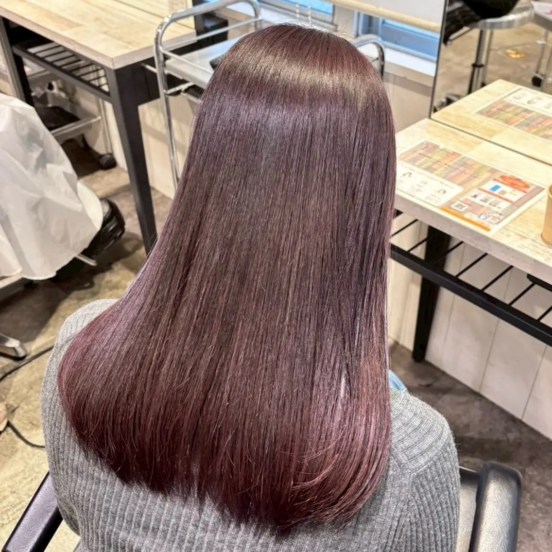 セミロング カラー ヘアカラー トリートメント ヘアセット ハイトーン💖 etsukiのヘアスタイル