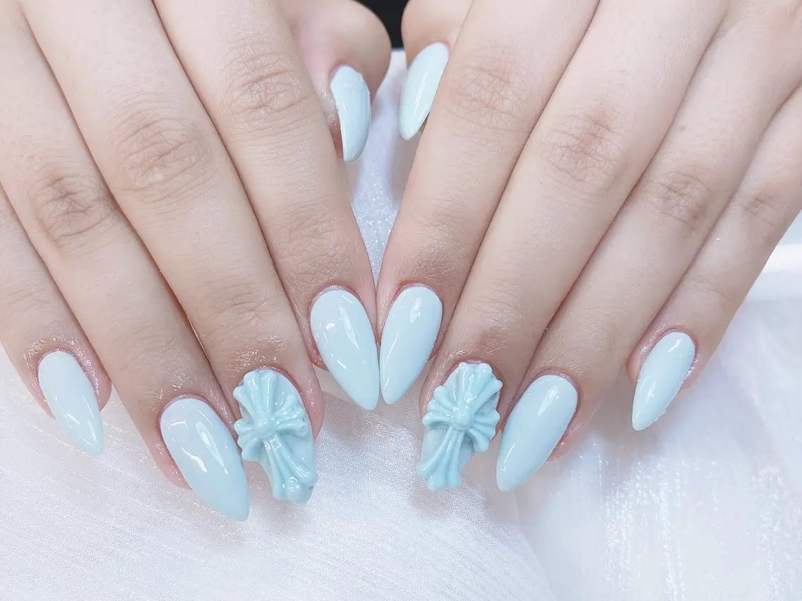 ネイル チークネイル 成人式 フレンチネイル グラデーション 氷ネイル・うるうるネイル ハンドネイル DUO   MI nail salonのネイルデザイン