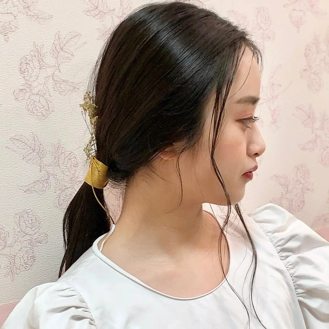 ミディアム ヘアアレンジ 山田 里美のヘアスタイル
