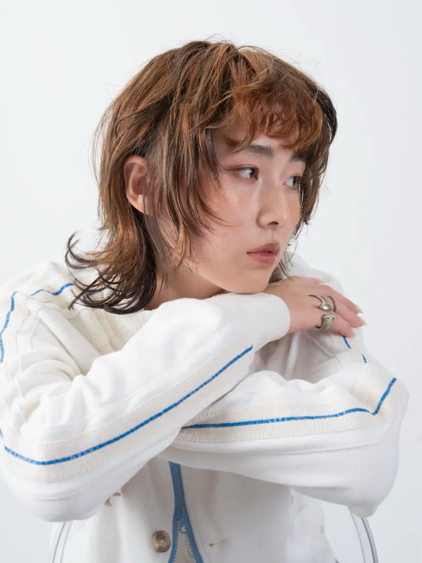 ショート カット ヘアカラー トリートメント AMI🎀韓国ヘア 透明感カラーのヘアスタイル