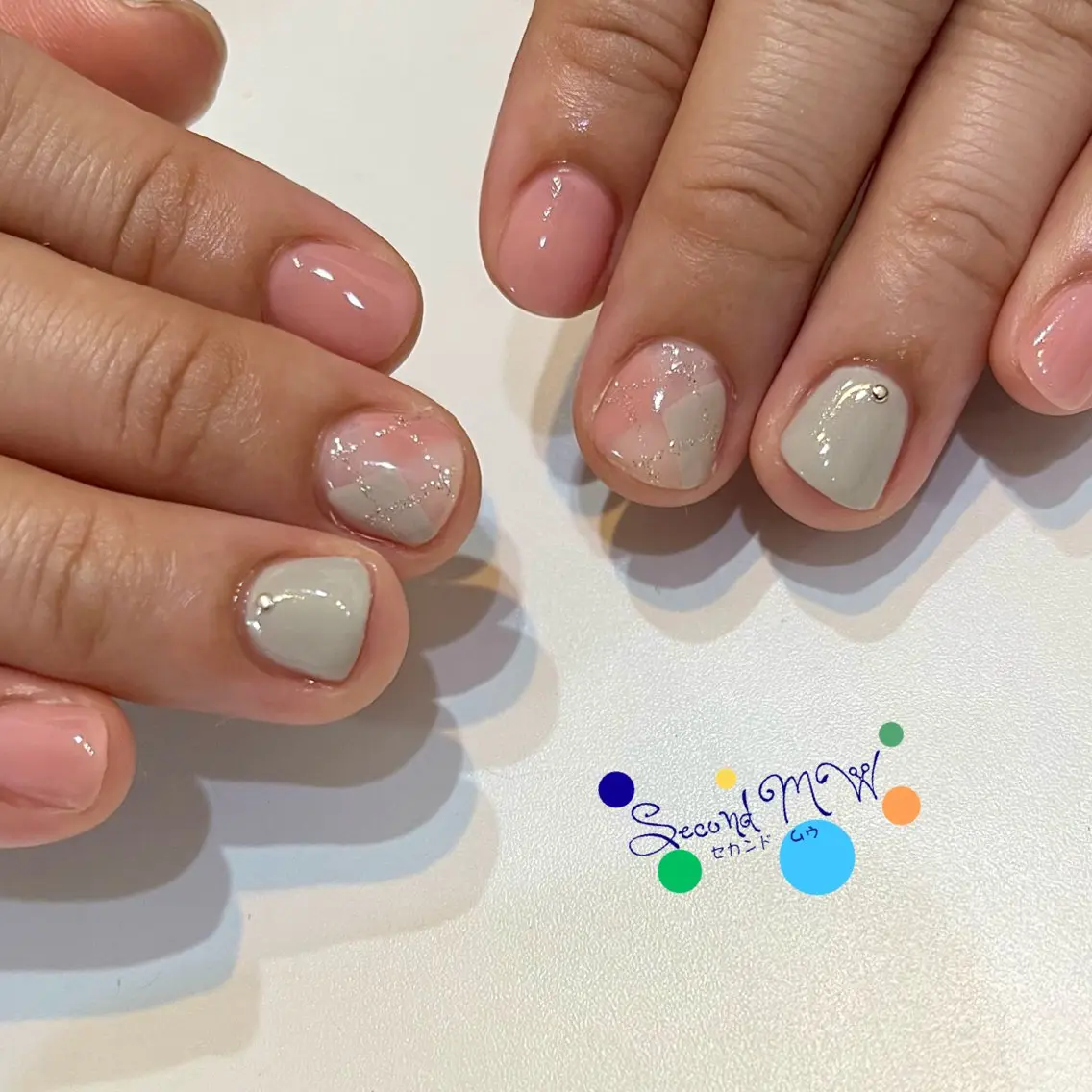 ネイル オフィスネイル シンプルネイル ハンドネイル SecondMW _nail 　川連のネイルデザイン