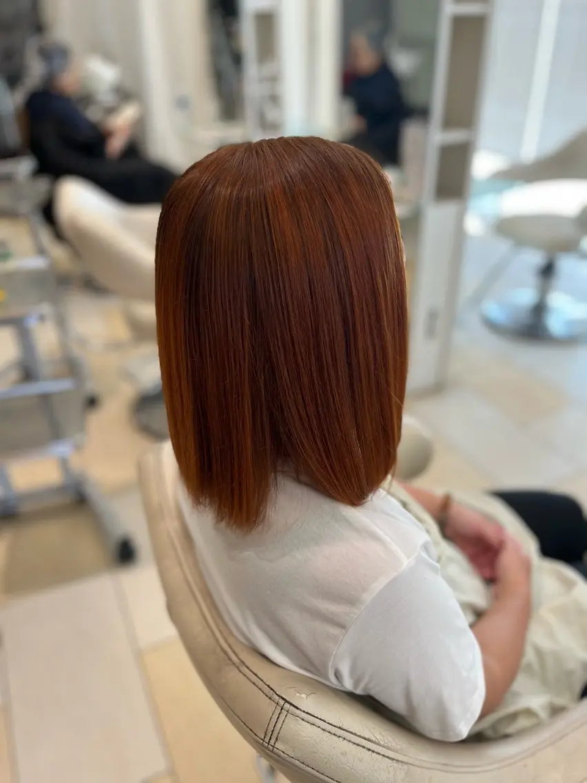 セミロング カラー カット ヘアカラー 村崎 美彩希のヘアスタイル