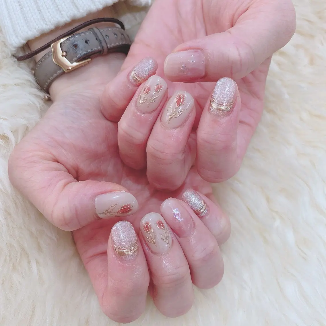 ネイル ミラーネイル ハンドネイル SOL NAILのネイルデザイン