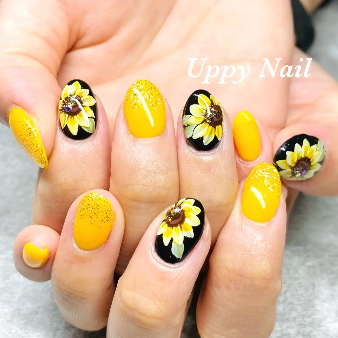 ネイル フラワーネイル ハンドネイル Uppy Nail ukyoのネイルデザイン