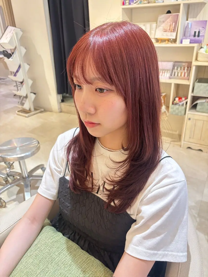 ロング レイヤーカット カット ヘアカラー レイヤーカット /朝尾愛花のヘアスタイル