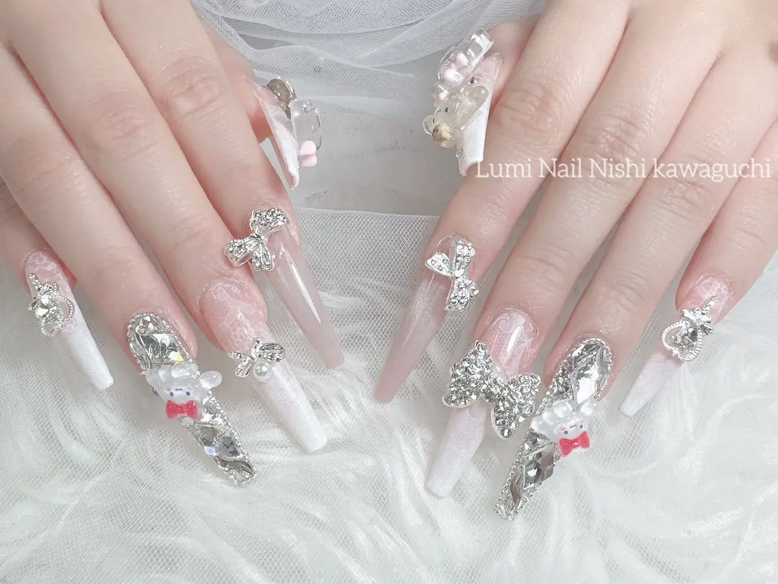 ネイル ジェルネイル キラキラネイル 韓国ネイル ワンホンネイル ハンドネイル Lumi Nail Salonのネイルデザイン