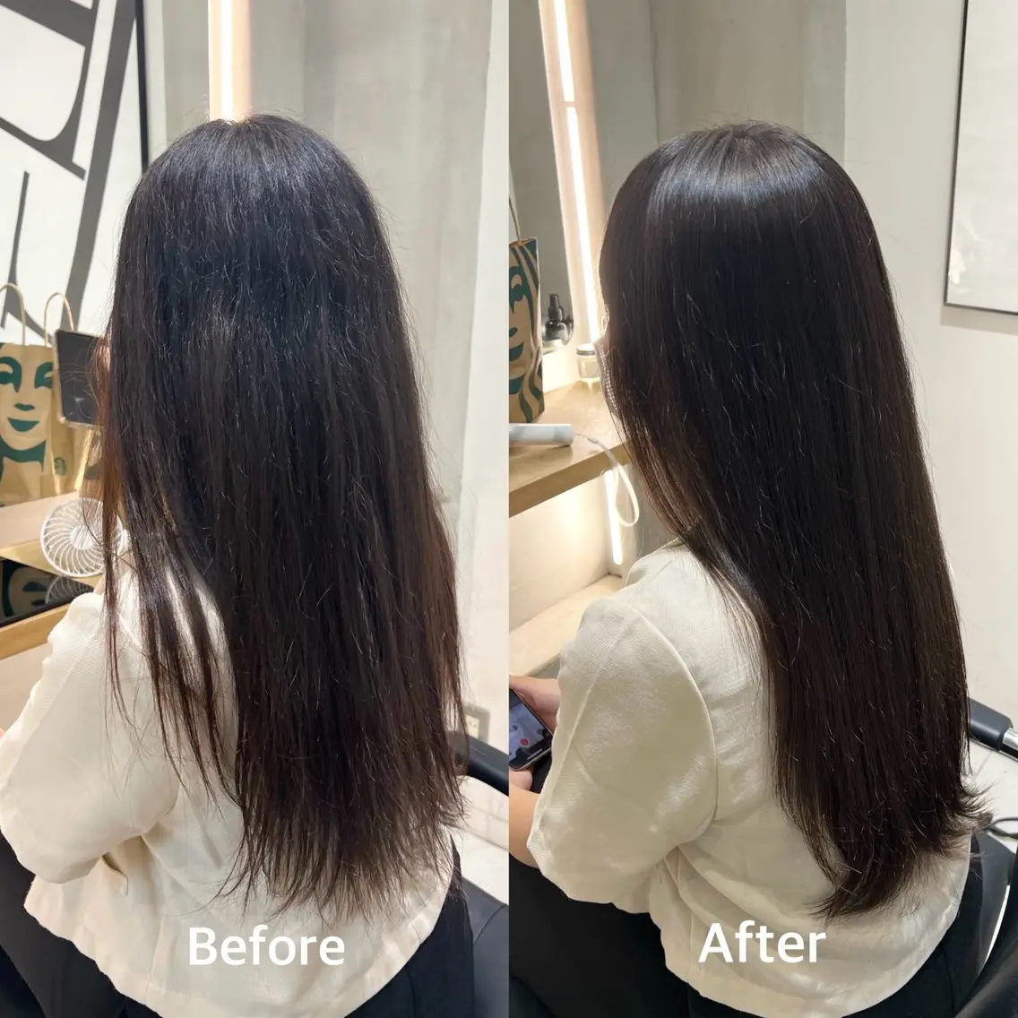 ロング くせ毛 縮毛矯正 トリートメント ヘッドスパ ブリーチ/ブラウン 🤎MIREのヘアスタイル