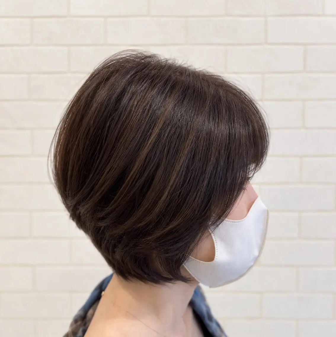 ショート カラー ヘアアレンジ ショートボブ ブラウンカラー ボブ ショートヘア カット ヘアカラー トリートメント ヘアセット 【白髪ぼかしの匠】 【ショートの極】平野のヘアスタイル