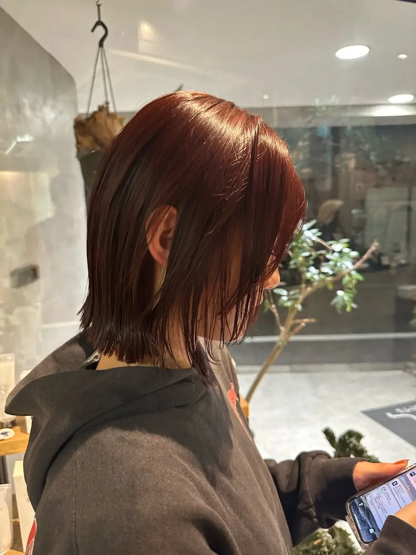 ショート ボブレイヤー ボブ レイヤーカット 栄/レイヤーカット /オリーブ/傑🦥のヘアスタイル