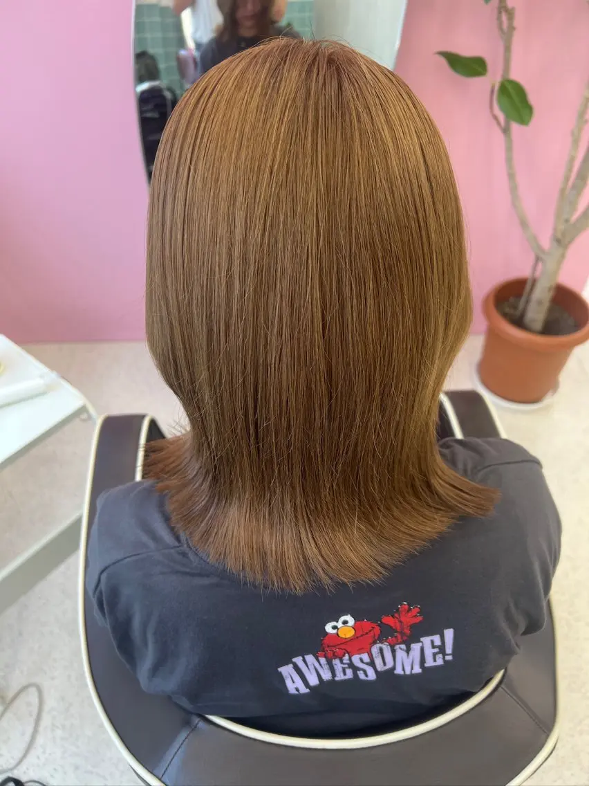 ミディアム ヘアカラー 🐶 NARUMI🐶のヘアスタイル