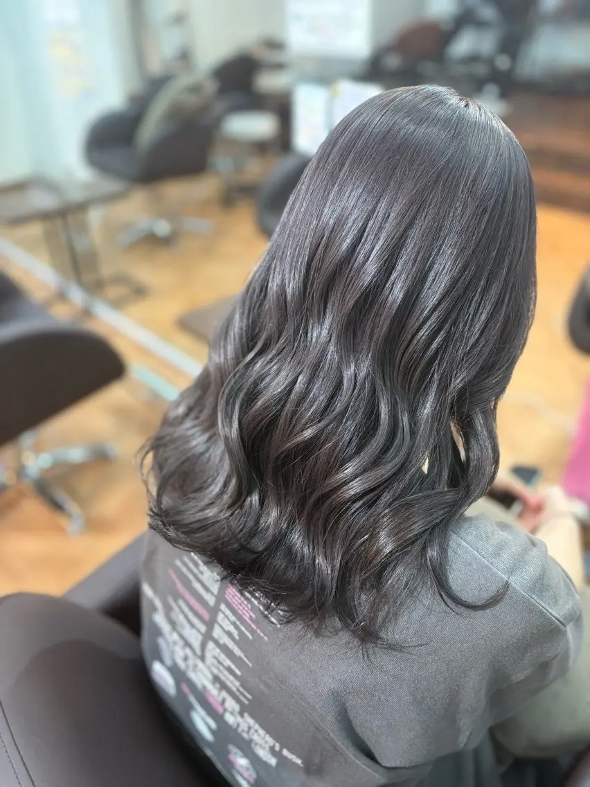 セミロング ヘアカラー 🍒Ayana🍒 艶カラー🍒のヘアスタイル
