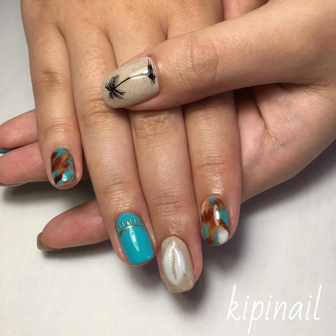 ネイル アートネイル kipinail 川﨑えりかのネイルデザイン