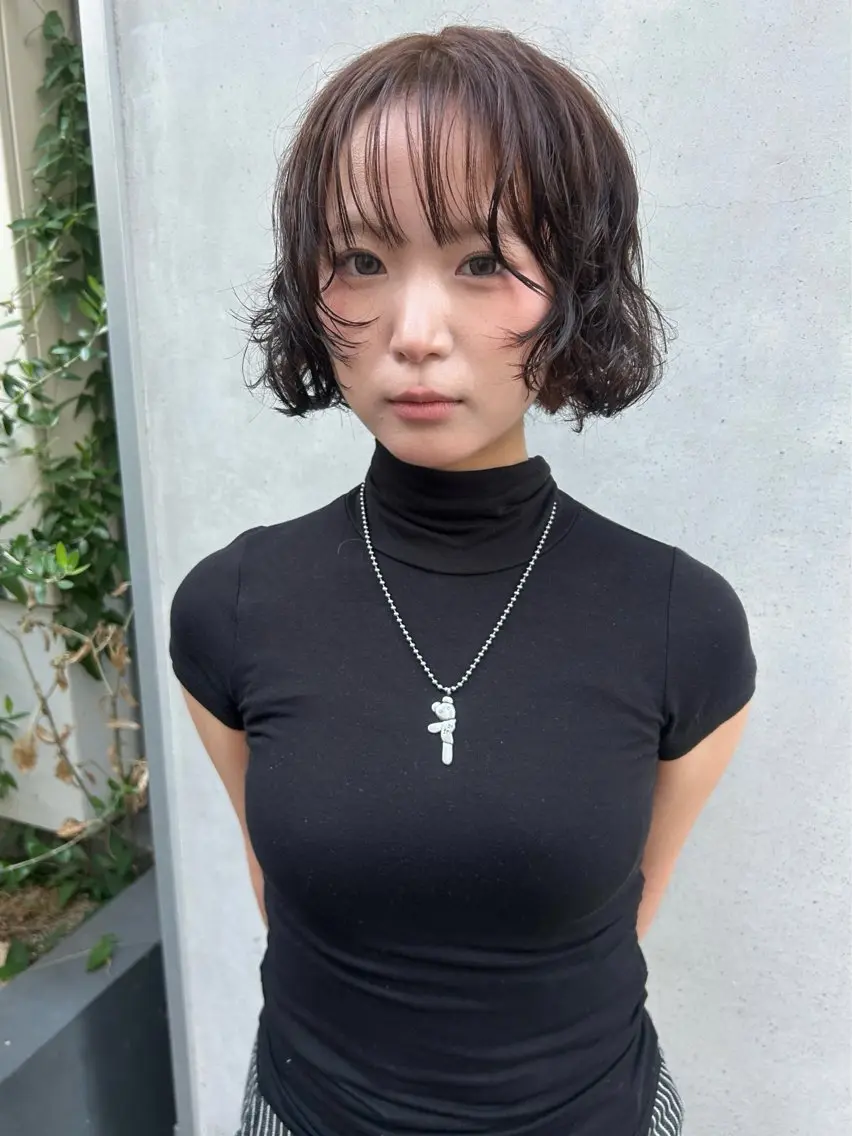 ミディアム パーマ カット パーマ 中津 / 似合わせ/アカネのヘアスタイル