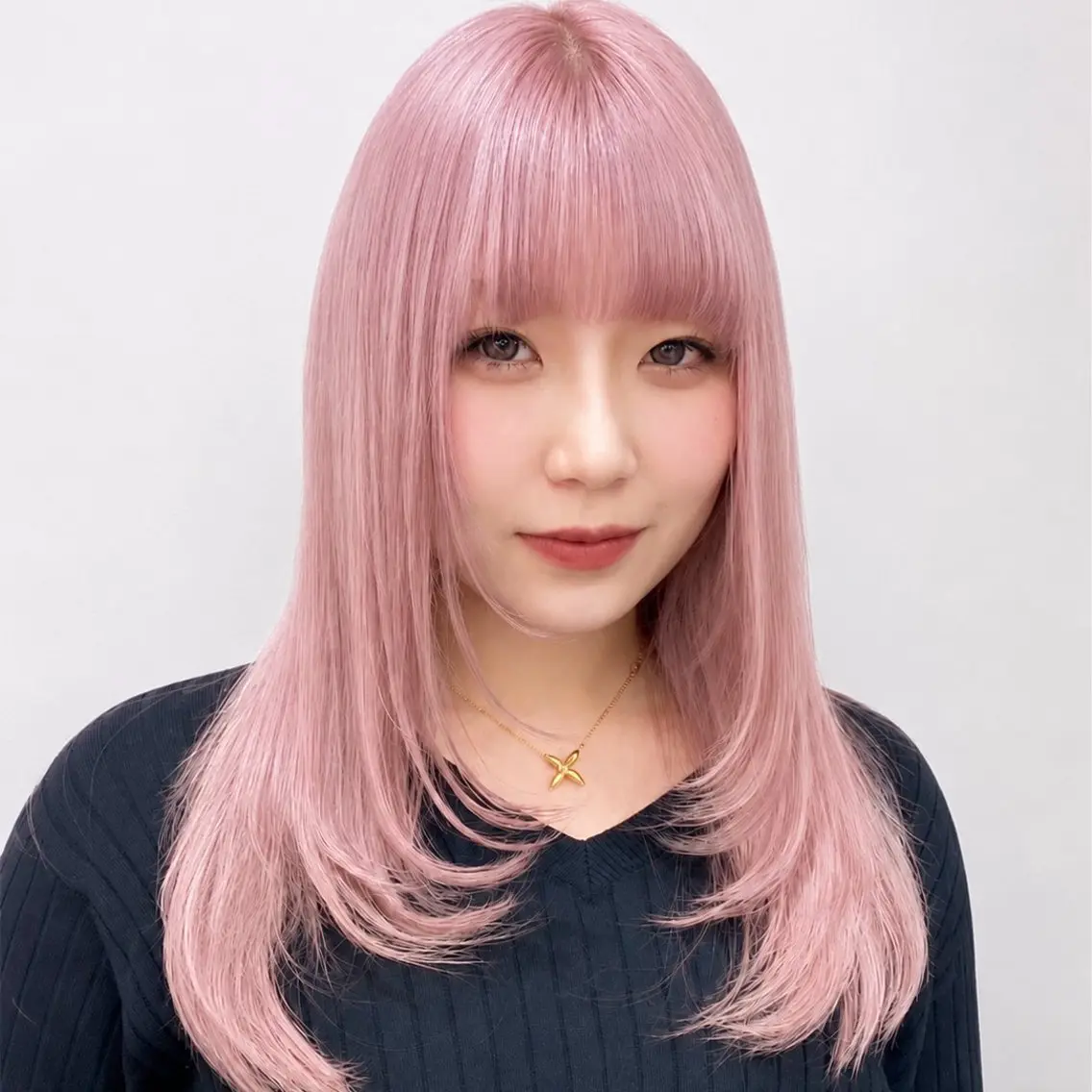 セミロング カラー カット ヘアカラー トリートメント ヘアセット ダメージレスブリーチ RIKU🎨のヘアスタイル