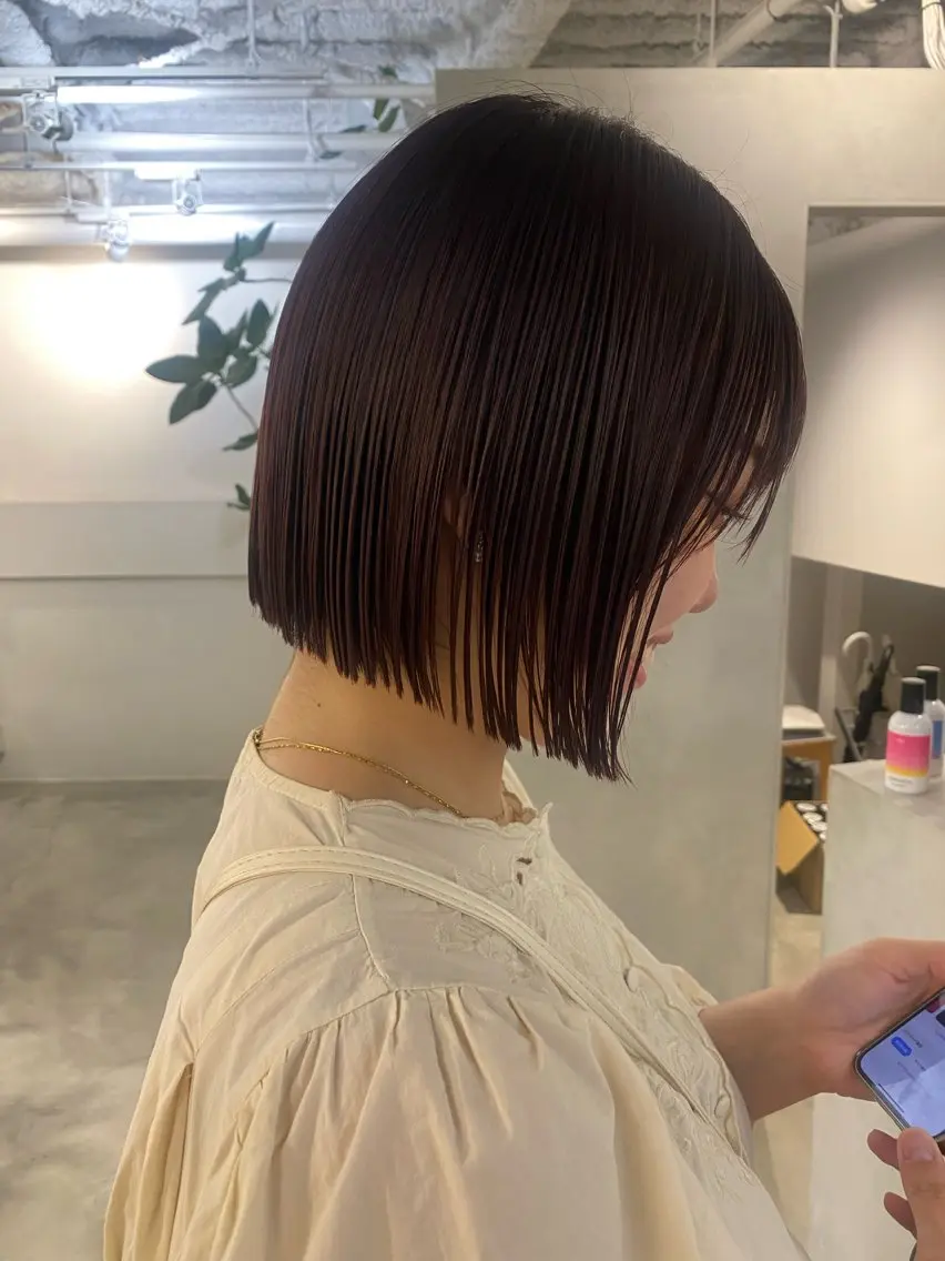 ミディアム カット トリートメント 新宿🫧ボブ 特化🐕Amiのヘアスタイル