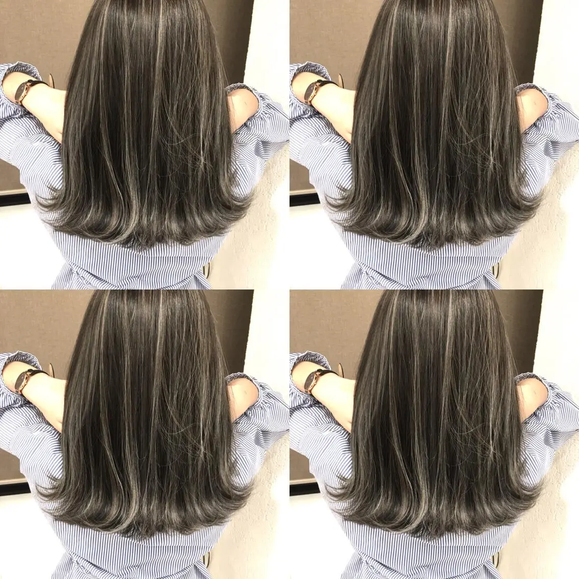 ミディアム カラー ベージュカラー ハイライトカラー 3Dハイライト ハイライト ヘアカラー トリートメント 井上 一平のヘアスタイル