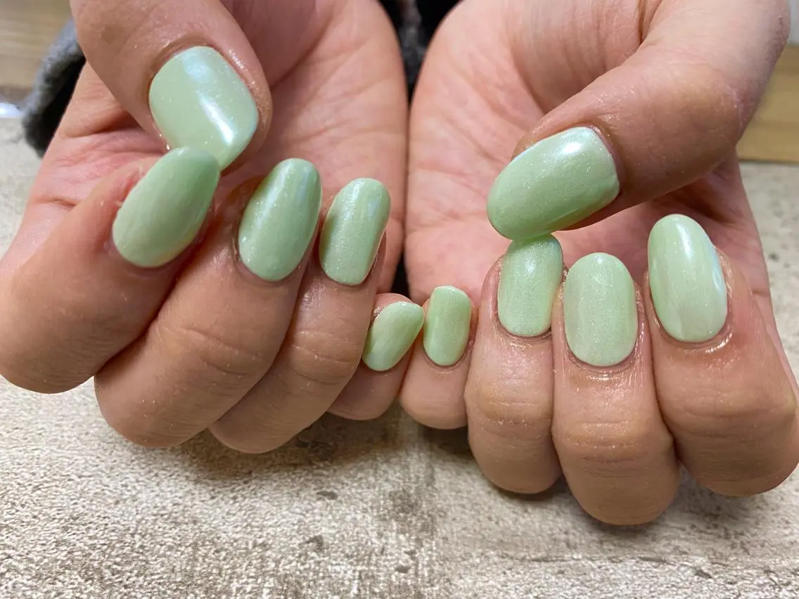 ネイル オーロラネイル ハンドネイル mogunail &blowのネイルデザイン
