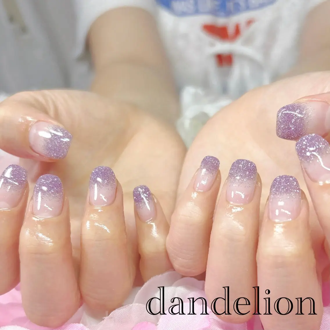 ネイル フラッシュネイル ハンドネイル ハンドケア dandelion ダンデライオンのネイルデザイン