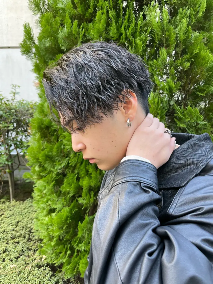 ショート カラー パーマ ヘアアレンジ メンズ カット パーマ トリートメント 亀井隆汰/メンズ専門 パーマ特化美容師のヘアスタイル